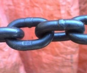 G80 Alliage Chaîne Alliage Acier Peint Noir